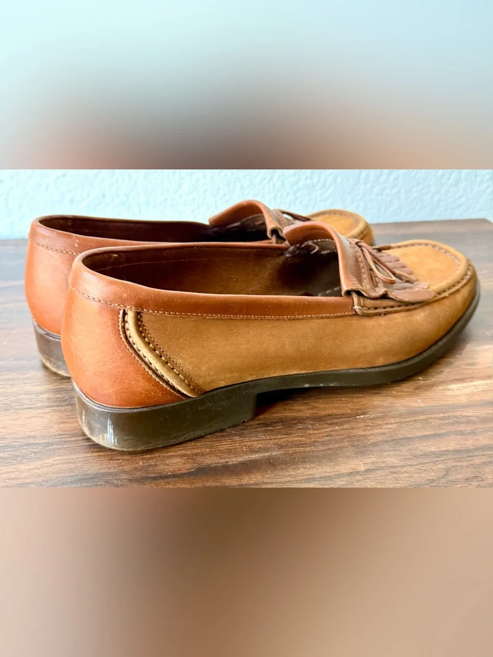 Bally Men's Brown Leather Kiltie Tassel Loafers